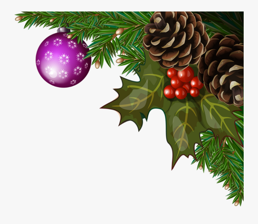 Coins,bordures, - Christmas Tree, Transparent Clipart