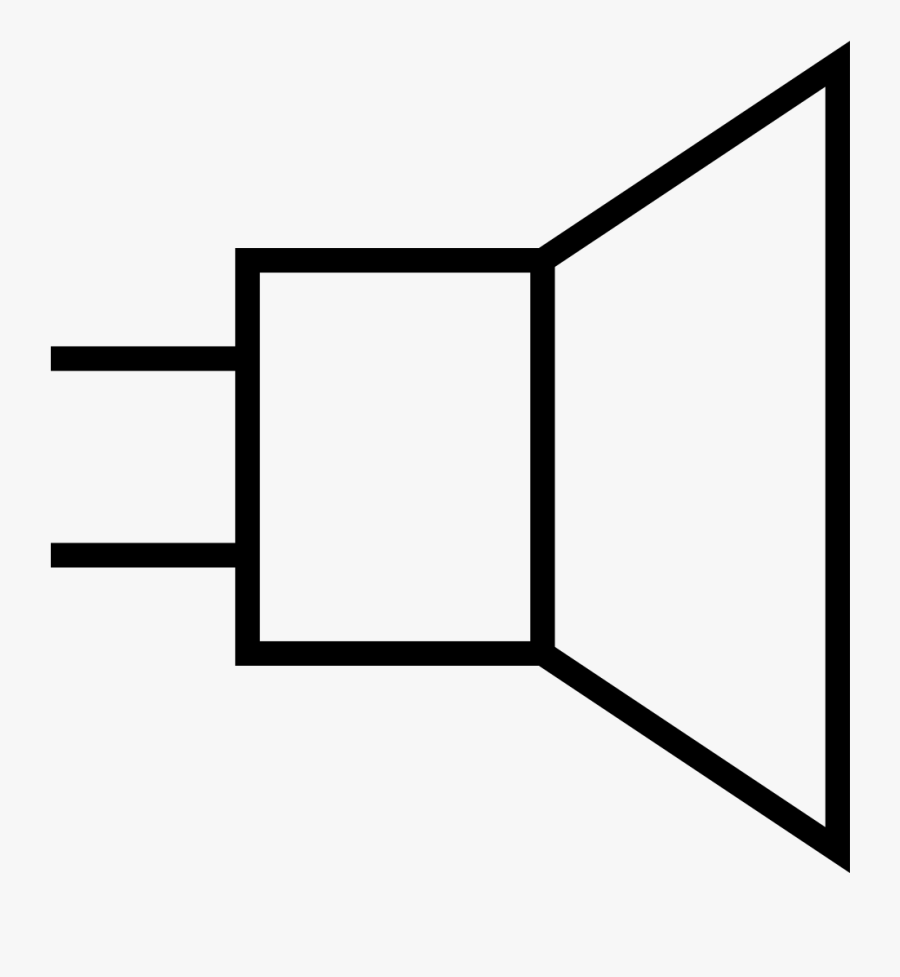 File Ieee Loudspeaker Svg Wikipedia All Electrical - Symbol Of Loud Speaker, Transparent Clipart