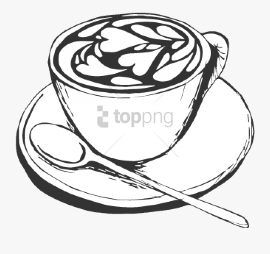 Coffee Cup Clipart Transparent Background - Coffee Cup Drawing Png, Transparent Clipart