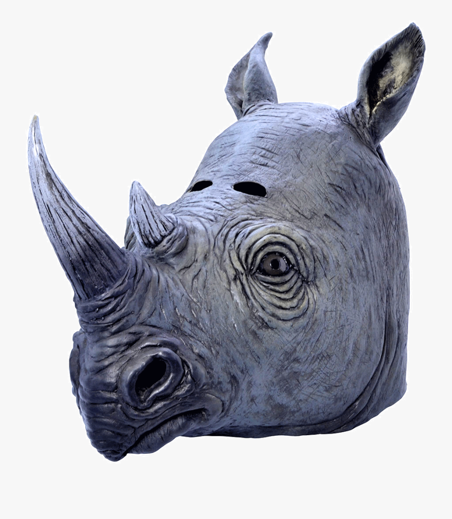 Rhino Mask - Transparent Rhino Head Png, Transparent Clipart