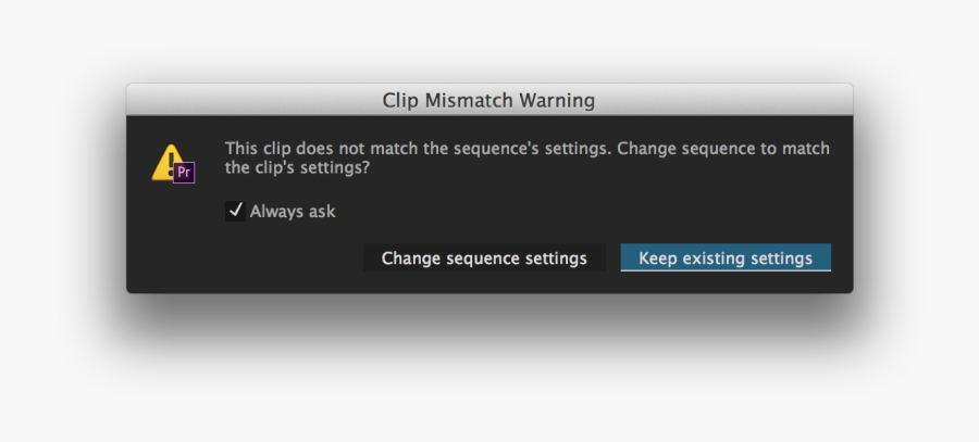 Clip Mismatch Warning Premiere Pro - Juce Slider, Transparent Clipart