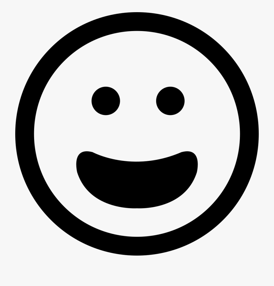 Happy Smiling Emoticon Face With Open Mouth Comments - Happy Face ...