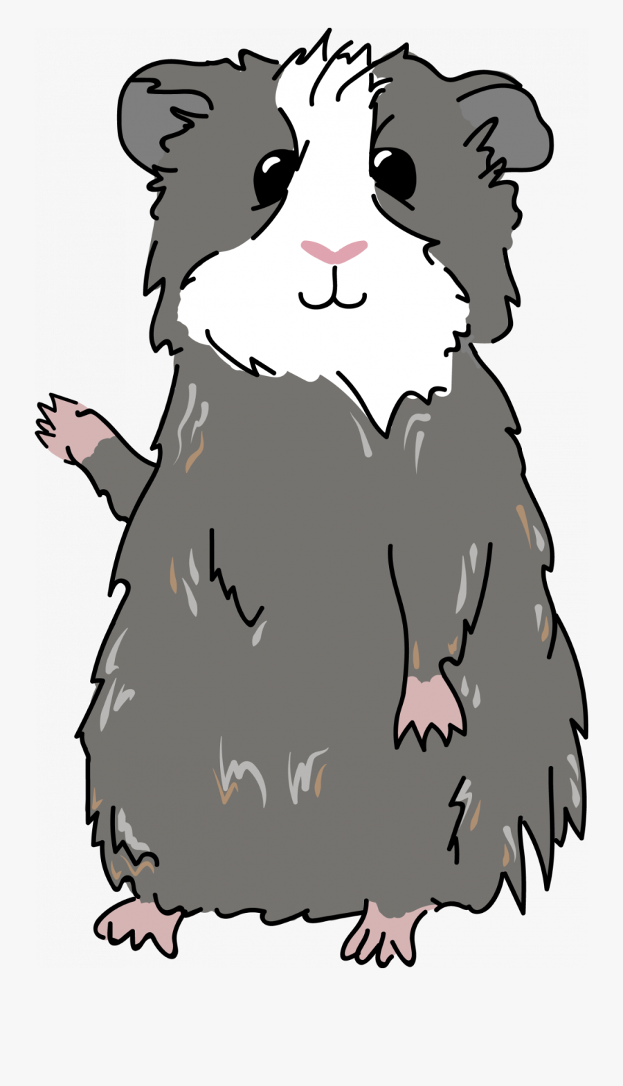 Cartoon Dewey The Guinea Pig - Cartoon, Transparent Clipart