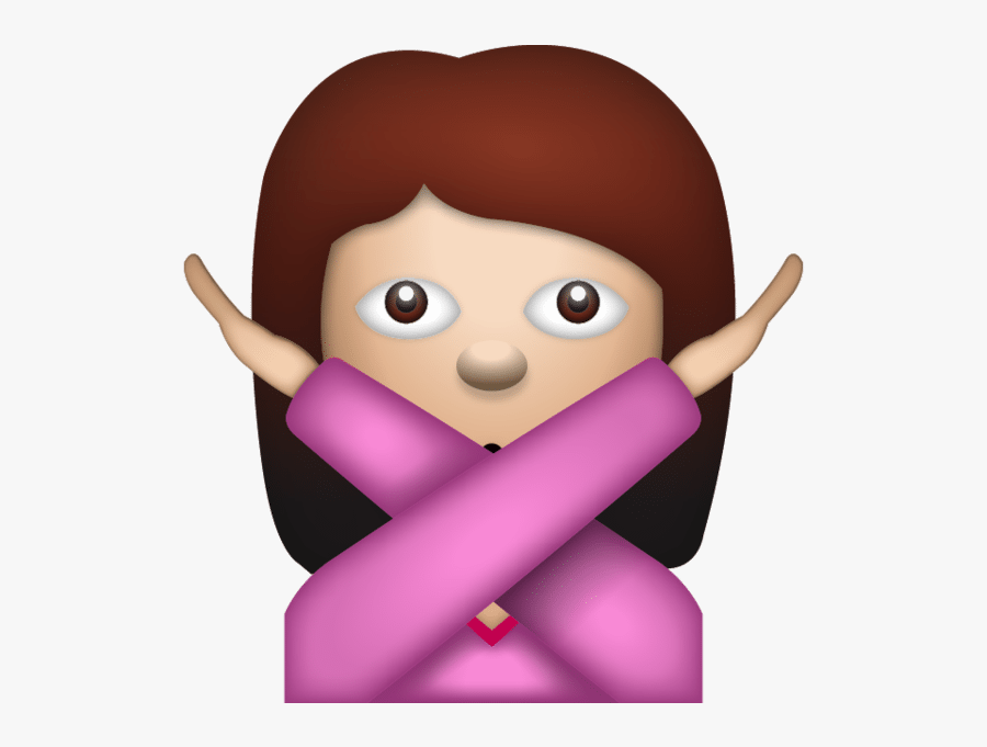 Transparent Arms Clipart - X Emoji Girl, Transparent Clipart