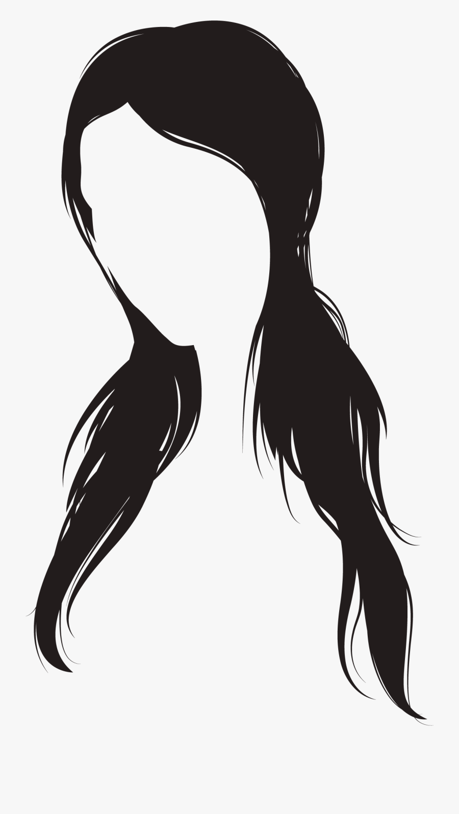 Hairstyle Euclidean Vector - Hairstyle For Girls Png Vector, Transparent Clipart