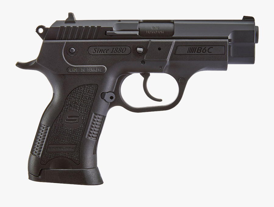 Sar Usa B6c9bl B6c Single/double 9mm Luger - Sarsilmaz 9mm, Transparent Clipart