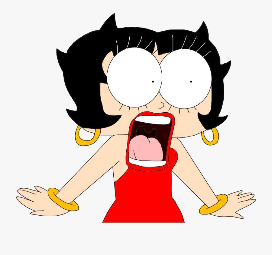 Scream 2 Png - Face Betty Boop Cartoon Drawing, Transparent Clipart