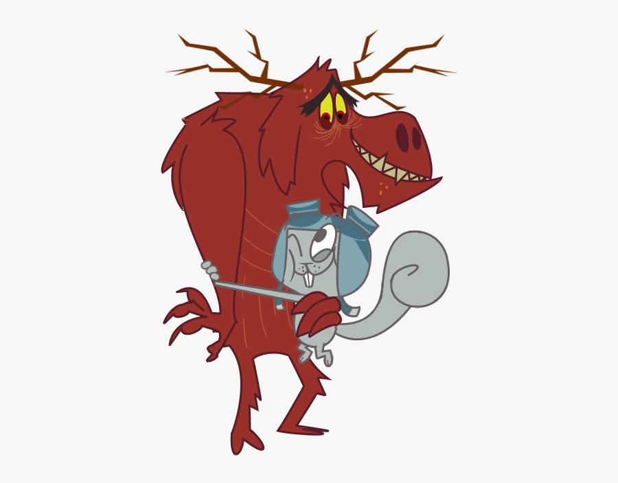 Image - Rocky And Bullwinkle Moose, Transparent Clipart