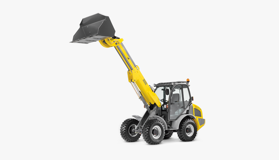 Wacker Neuson Telescopic Wheel Loader, Transparent Clipart