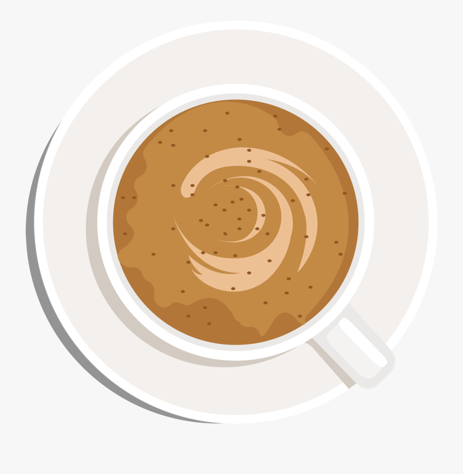 Coffee Clipart Top - Coffee From Top Clipart, Transparent Clipart