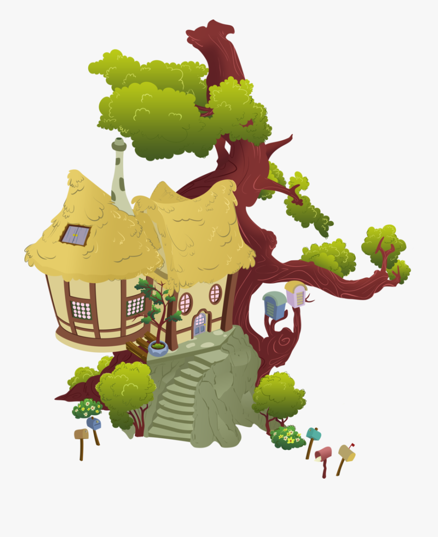 Absurd Res Artist Moongazeponies Building Derpy - Tree House Background Clipart, Transparent Clipart