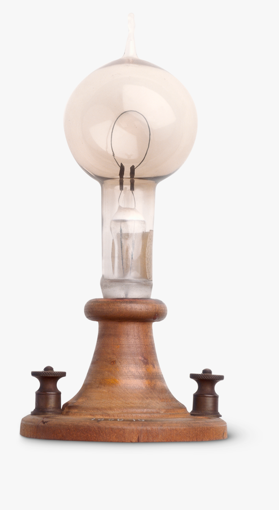 First Lamp Edison Png , Png Download - First Light Bulb Model, Transparent Clipart