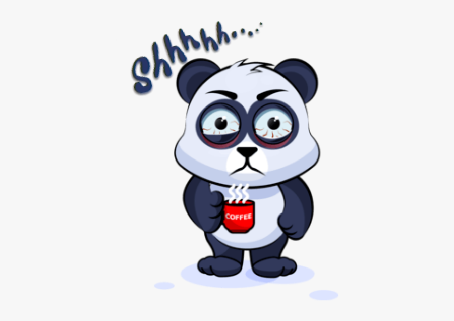 #funny #coffee #goodmorning #bear - Good Morning Funny Sticker, Transparent Clipart