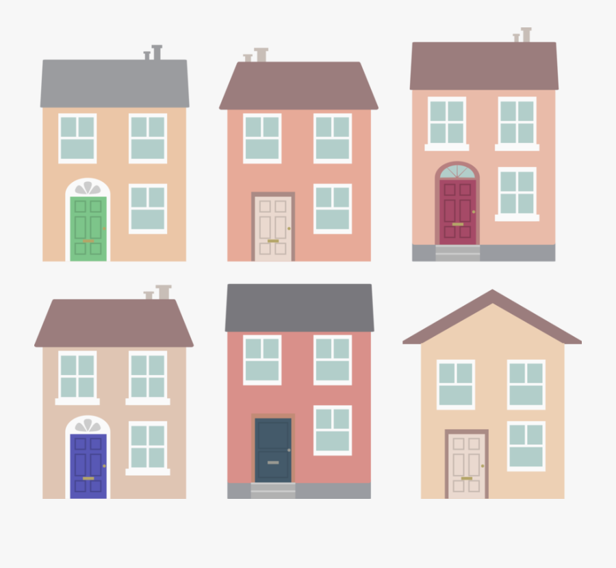 Pink,building,apartment - House, Transparent Clipart