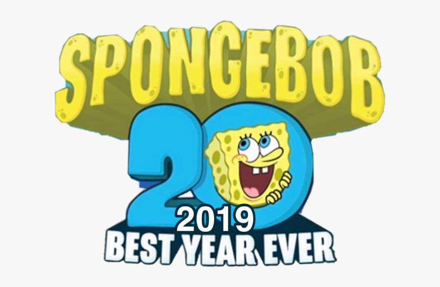 #spongebob #20 #20thanniversary #20years #20th #birthday - Spongebob 20th Anniversary Logo, Transparent Clipart