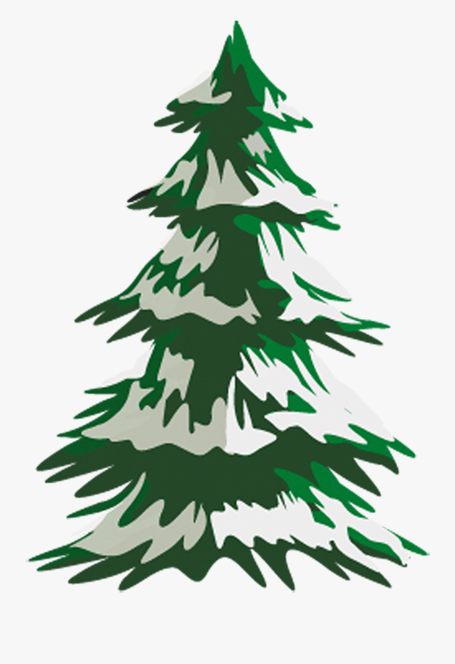 Transparent Hemlock Clipart - Snow On Pine Trees Drawing, Transparent Clipart