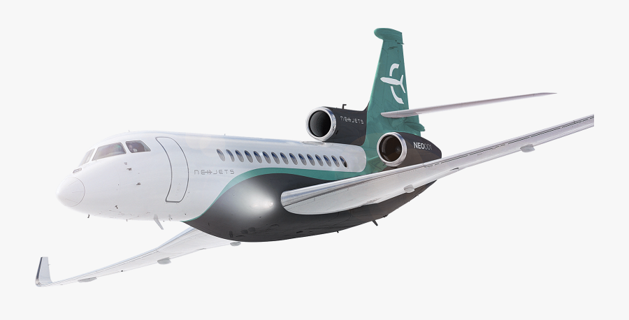 Neojets Falcon 8x - Business Jet, Transparent Clipart