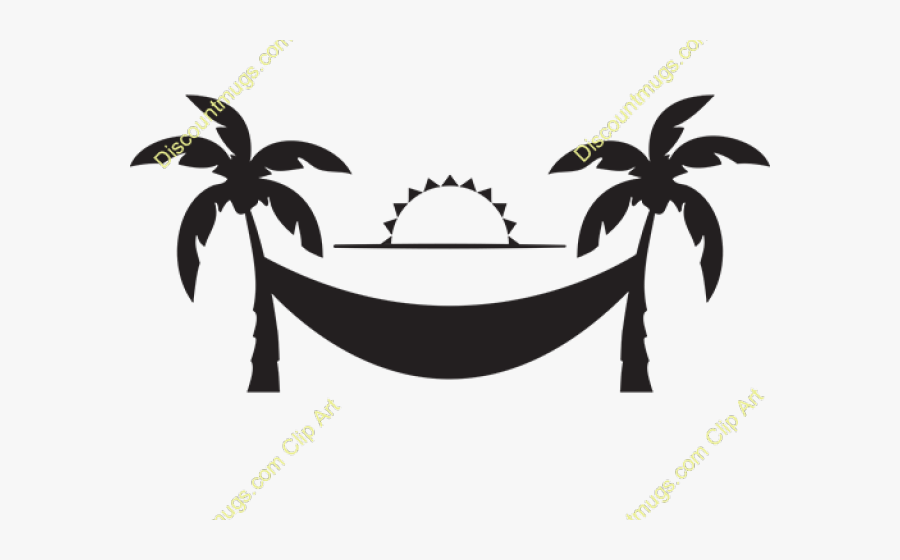 Transparent Hammock Png - Hammock And Palm Trees Clipart, Transparent Clipart
