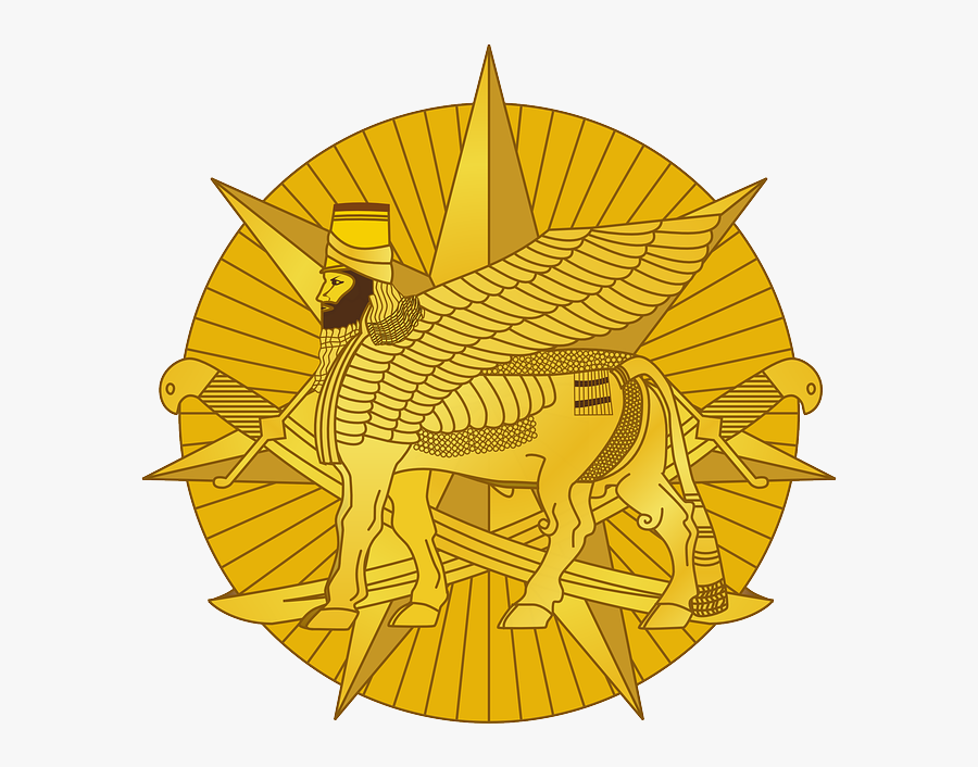 Head, Star, Man, Golden, Unit, Lion, Iraq, Usa, Wings - Coalicion Multinacional En Irak, Transparent Clipart