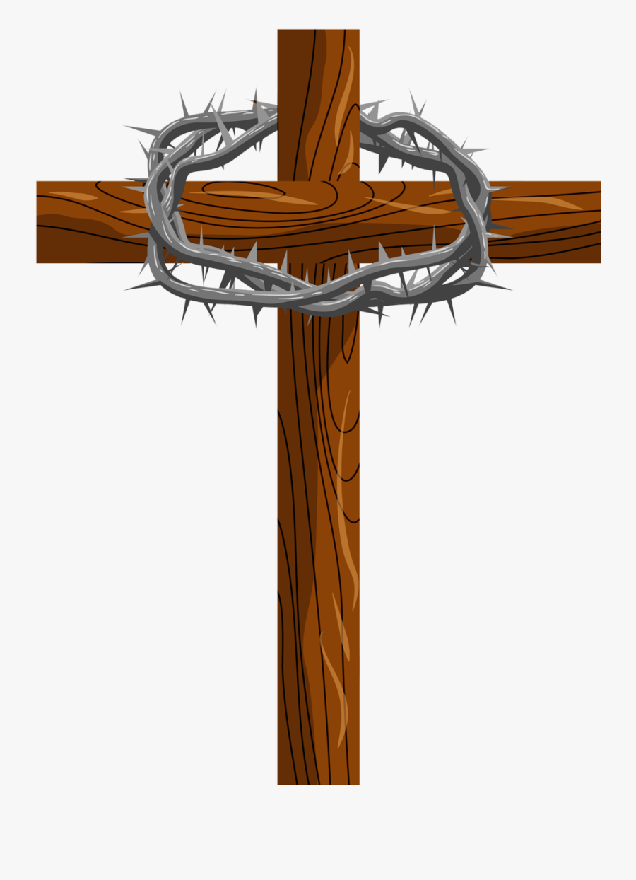 Cross And Thorns Png - Coroa De Espinho Desenho Png, Transparent Clipart