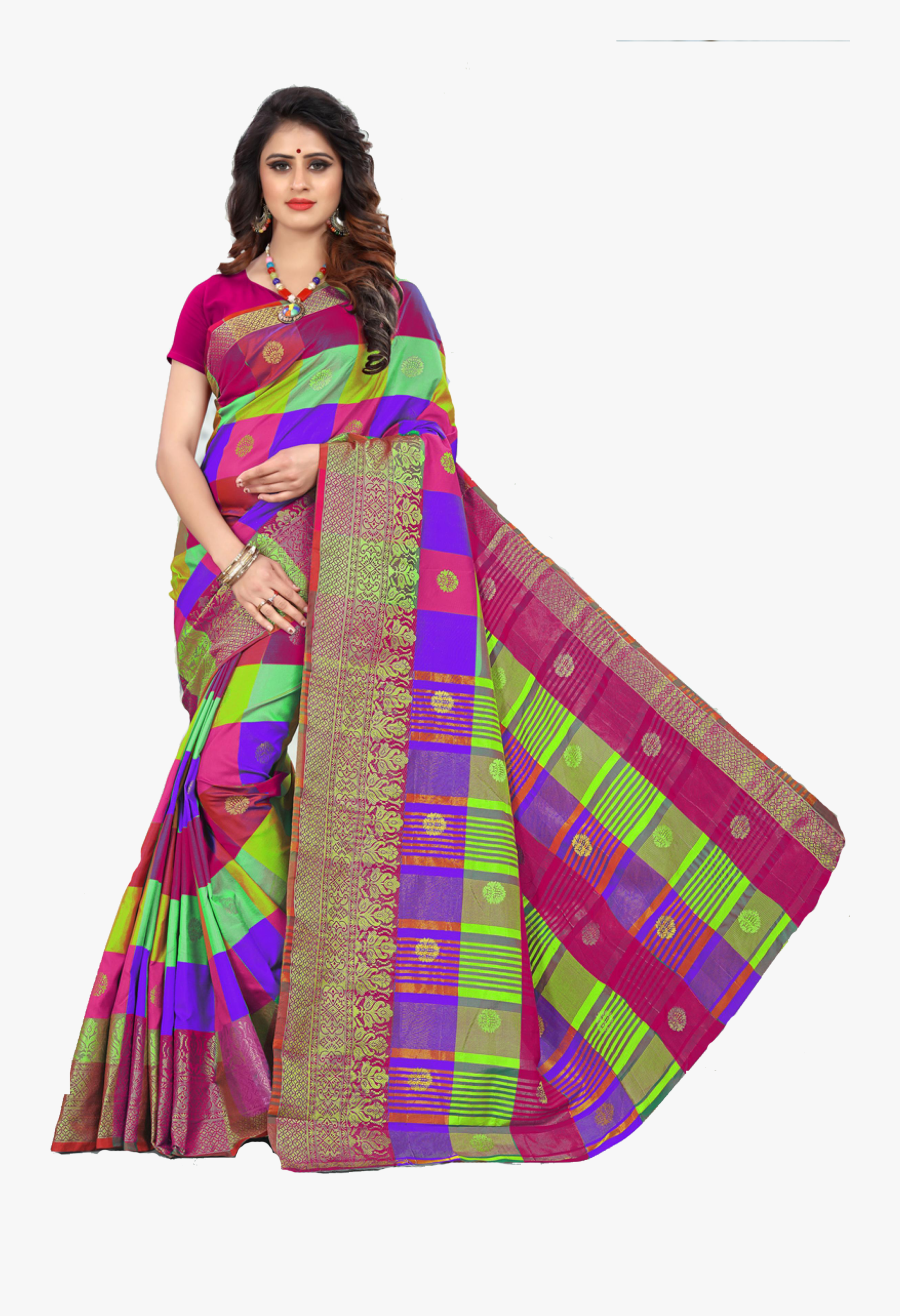 Download Silk Sarees Handloom - Saree Images Hd Png, Transparent Clipart