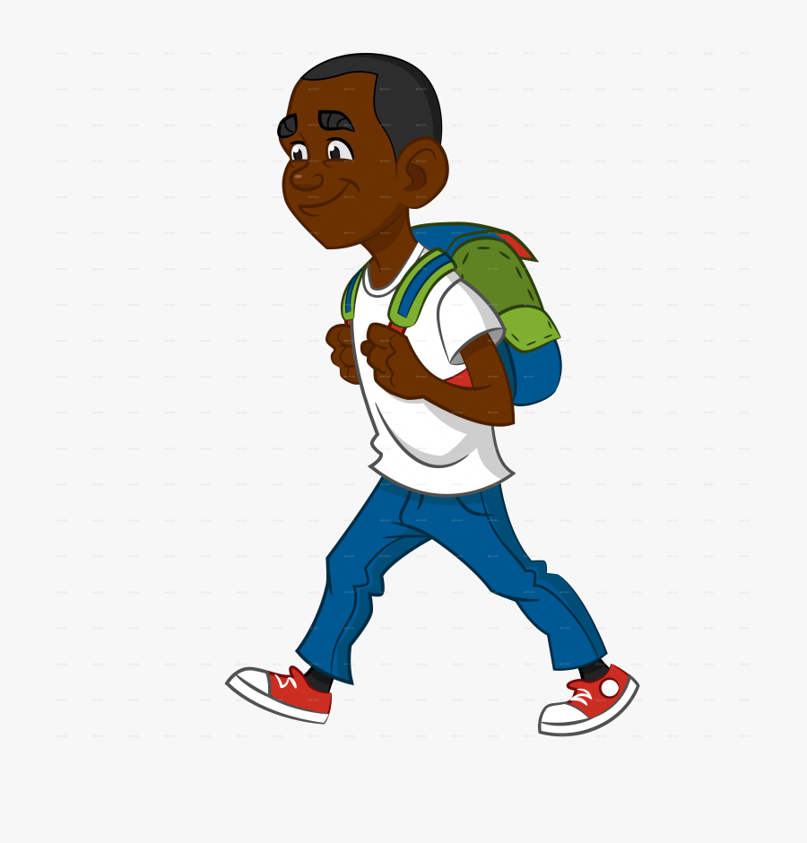 Transparent Child Going To School Clipart - Boy Cartoon Images Png, Transparent Clipart