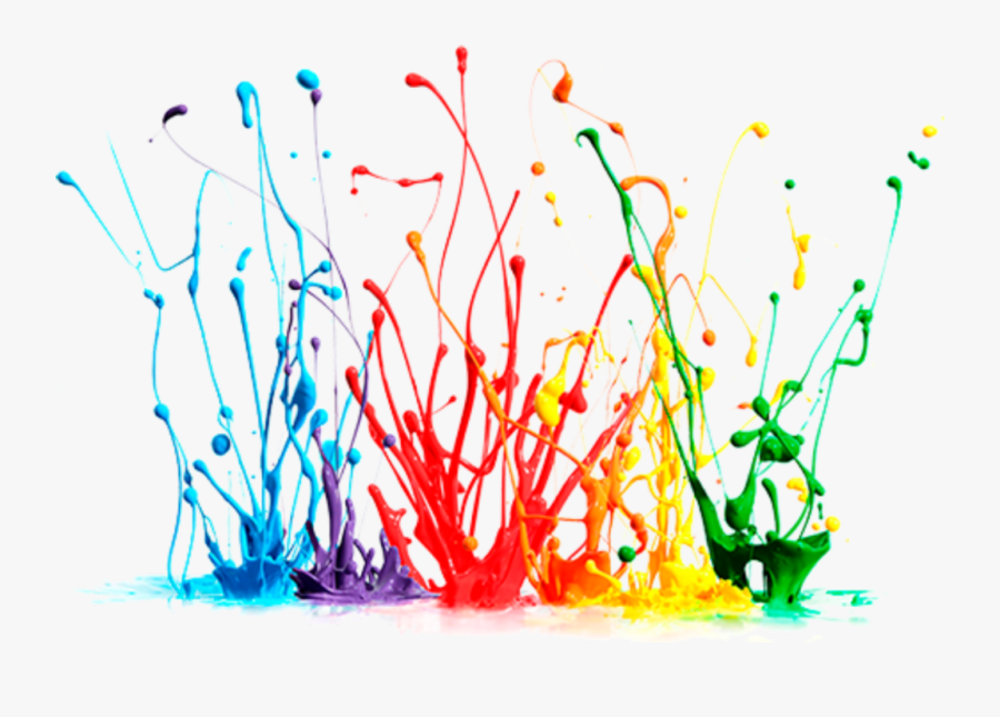 #paint #splash #colors #colours #colorful #rainbow - Splash Of Paint, Transparent Clipart