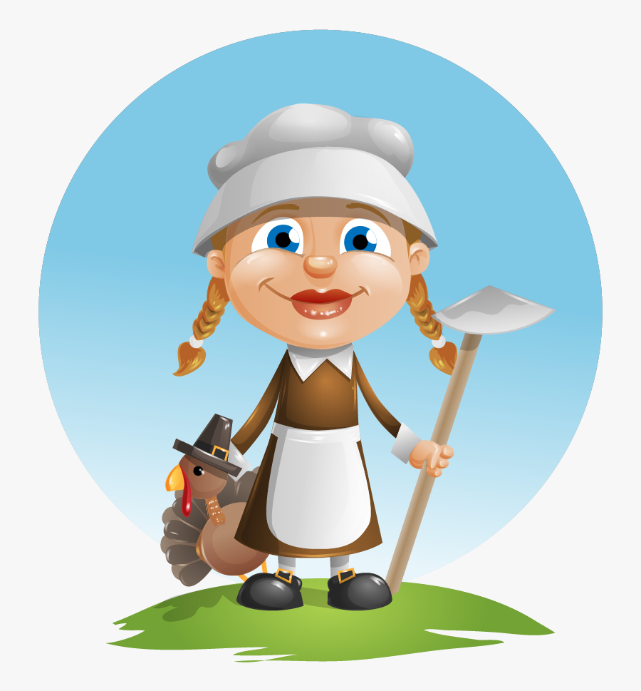 Collection Of With - Pilgrim Farmer Clipart, Transparent Clipart