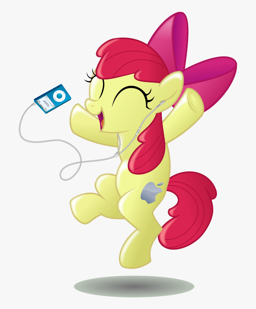 Transparent Walkman Clipart - Apple Bloom & Blackgryph0n, Transparent Clipart