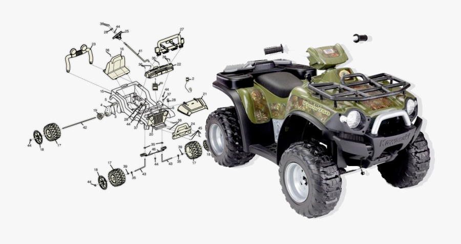 fisher power wheels kawasaki brute force