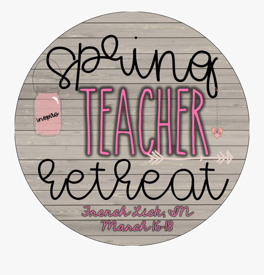 Transparent Spring Teacher - Calligraphy, Transparent Clipart