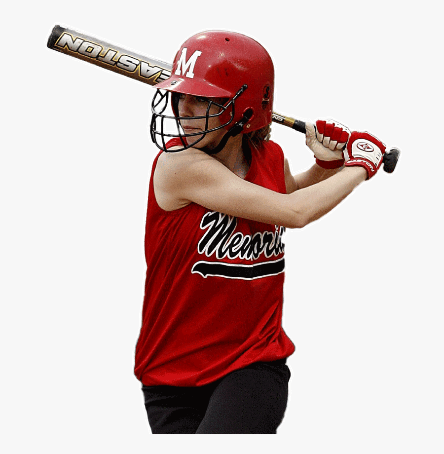 Transparent Softball Player Png - Slowpitch Baseball Bat Being Used, Transparent Clipart