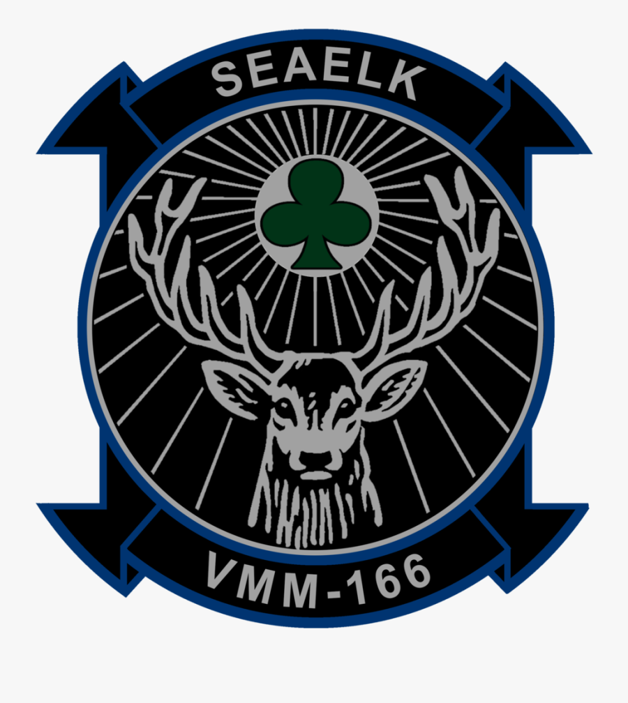 Usmc Vmm-166 Sea Elk Squadron Sticker - Jagermeister Logo, Transparent Clipart