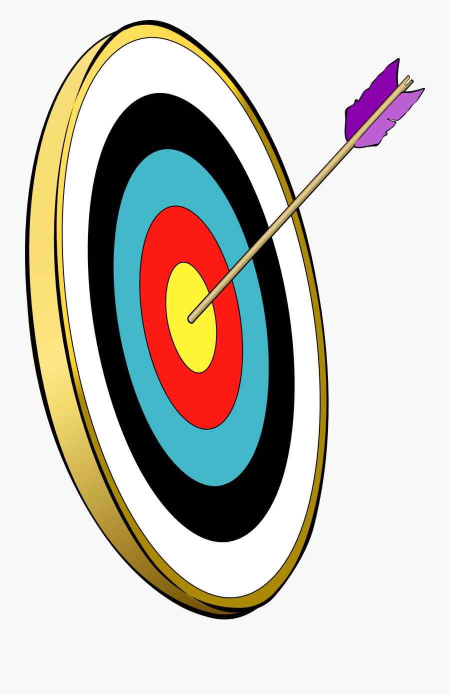Target Archery Bow And Arrow Clip Art - Target And Arrow Clip Art