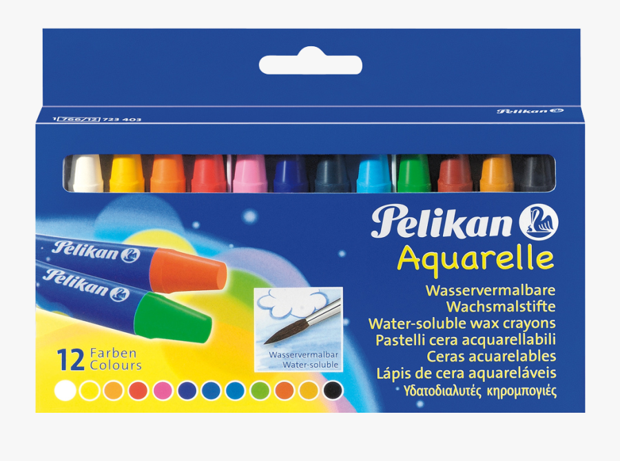 Crayon Box Png - Pelikan Wax Crayon Water Soluble, Transparent Clipart