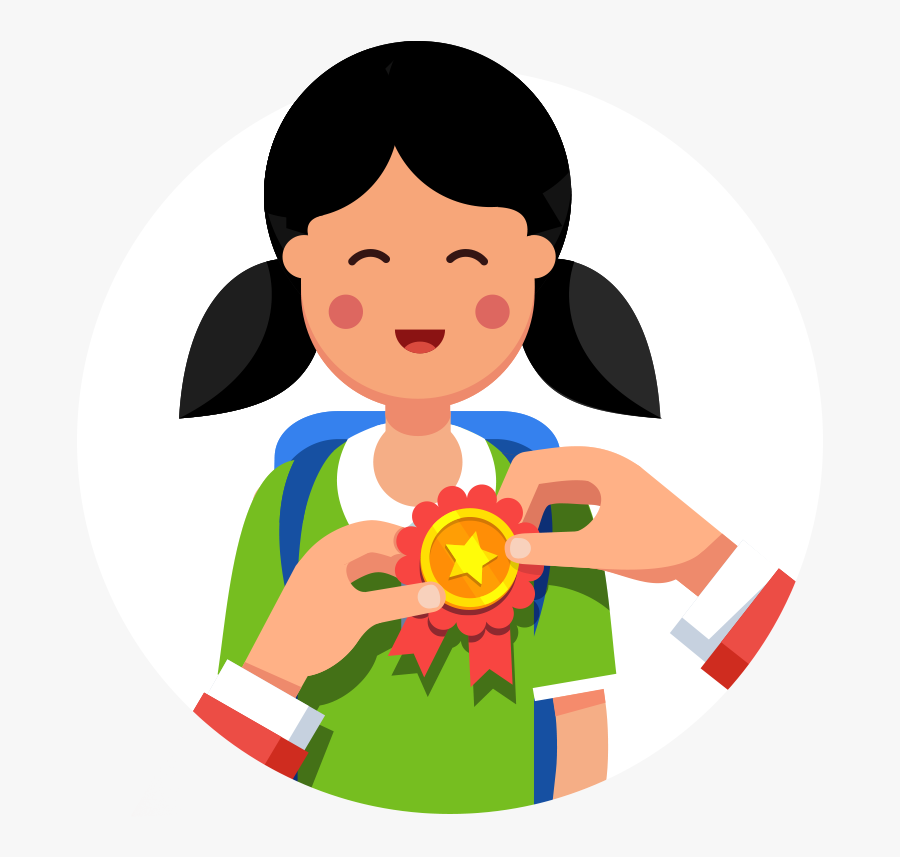 Our Top Performer Program - Girl Holding A Book Clipart, Transparent Clipart