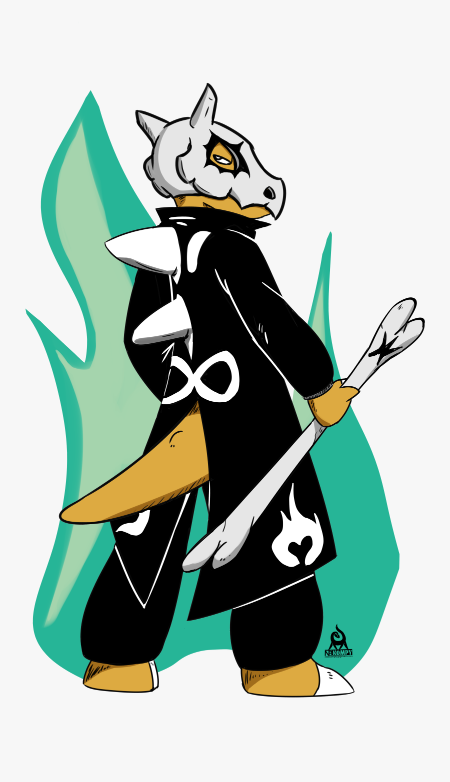 Transparent Marowak Png - Cartoon, Transparent Clipart