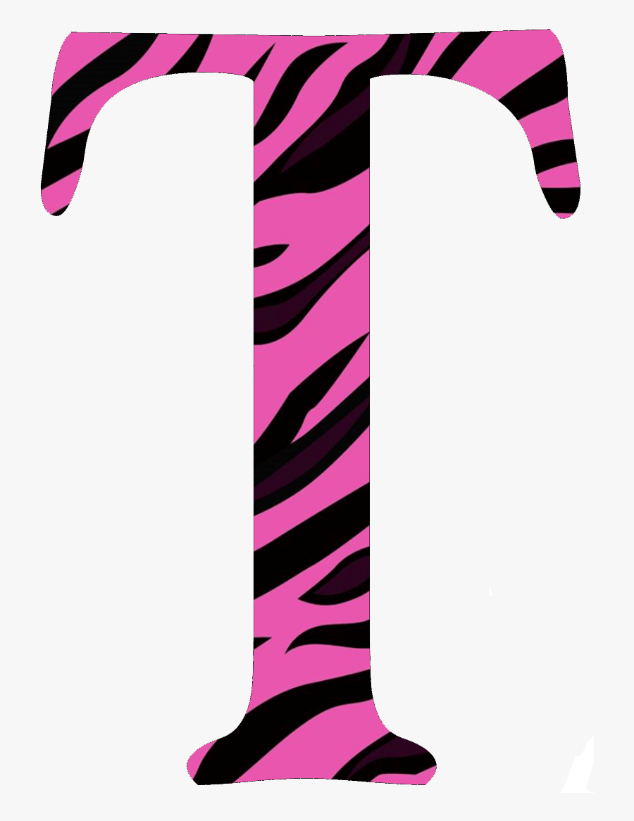 Pink Alphabet Design Of T Letter, Transparent Clipart