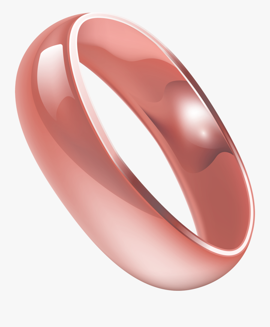 Transparent Pink Wedding Ring Clipart - Pink Wedding Rings Png, Transparent Clipart