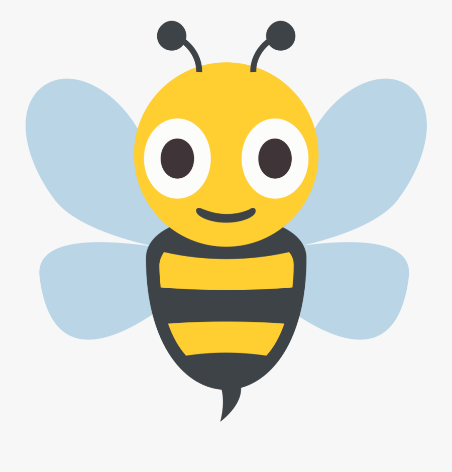 Transparent Bee Emoji Png - Bee Emoticon, Transparent Clipart