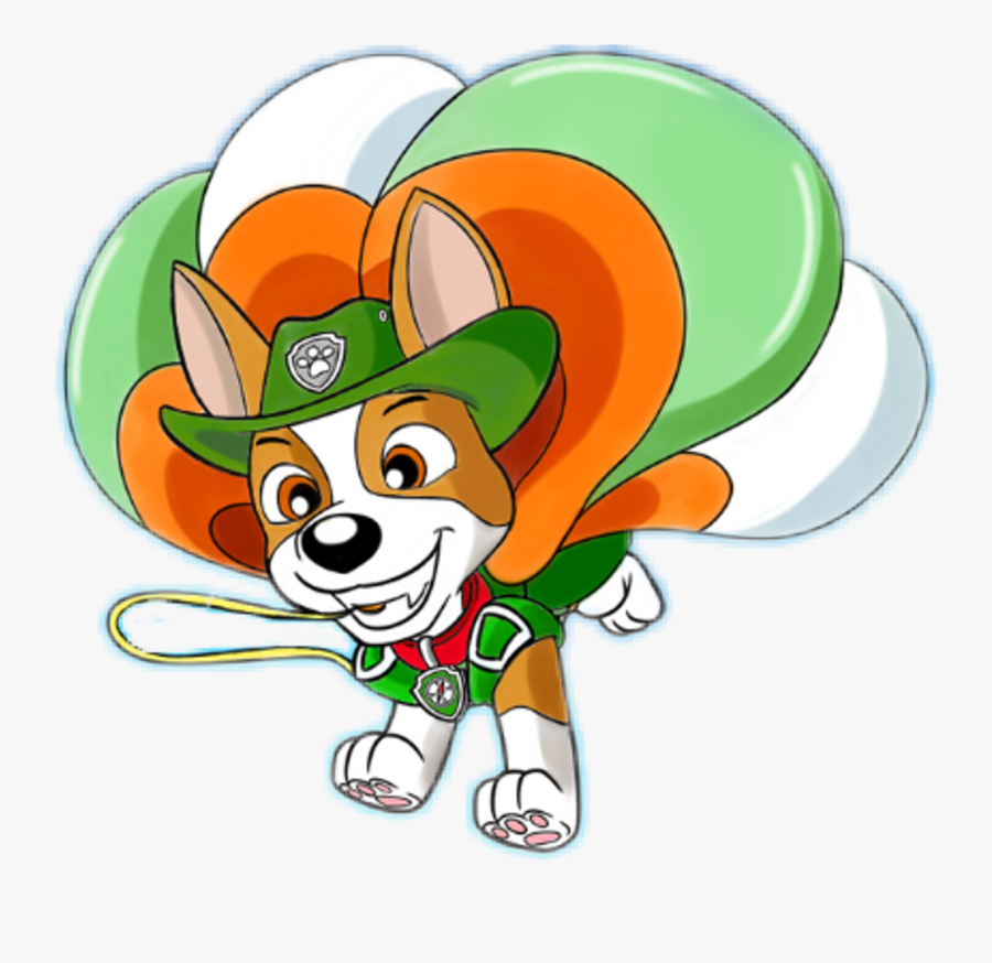 Paw Patrol Tracker Visits His Friends Clipart , Png - Cartoon, Transparent Clipart
