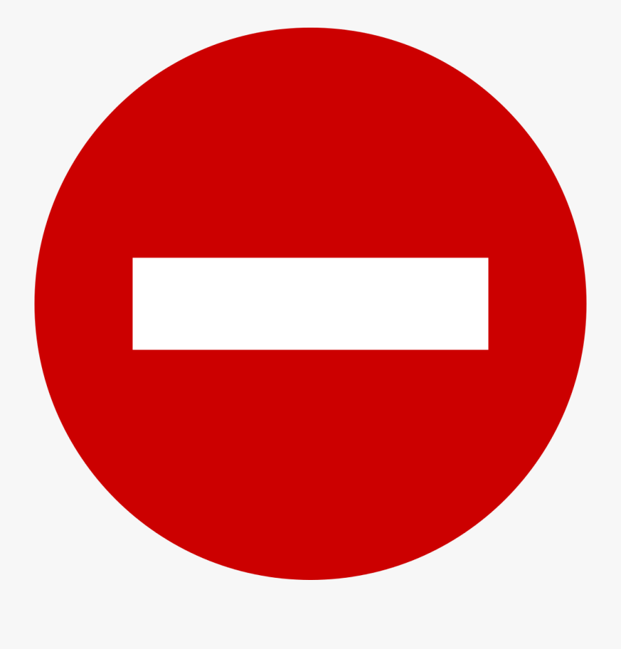 Road Sign No Entry - No Entry Road Sign Png, Transparent Clipart