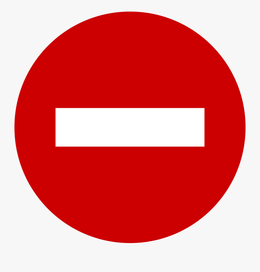 Road Sign No Entry - No Entry Road Sign Png , Free Transparent Clipart ...