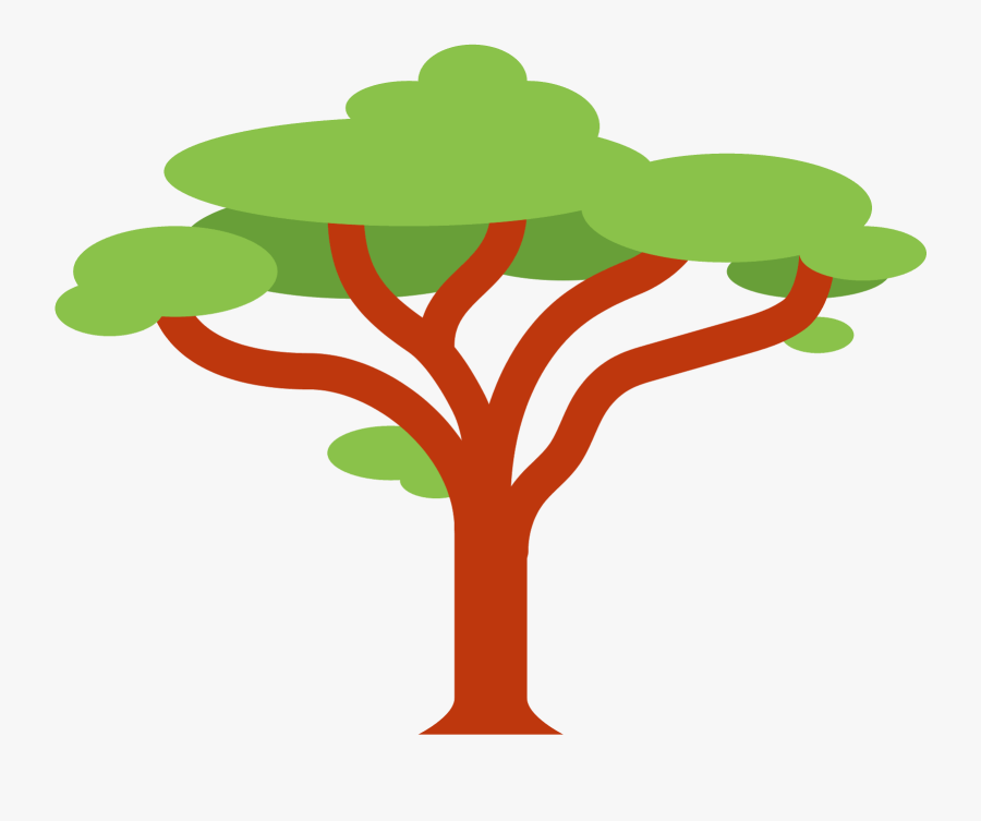 Free Cartoon Tree Icon Vector - Gum Arabic Tree Icon, Transparent Clipart