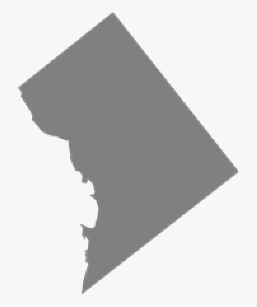 District Of Columbia State Shape, Transparent Clipart