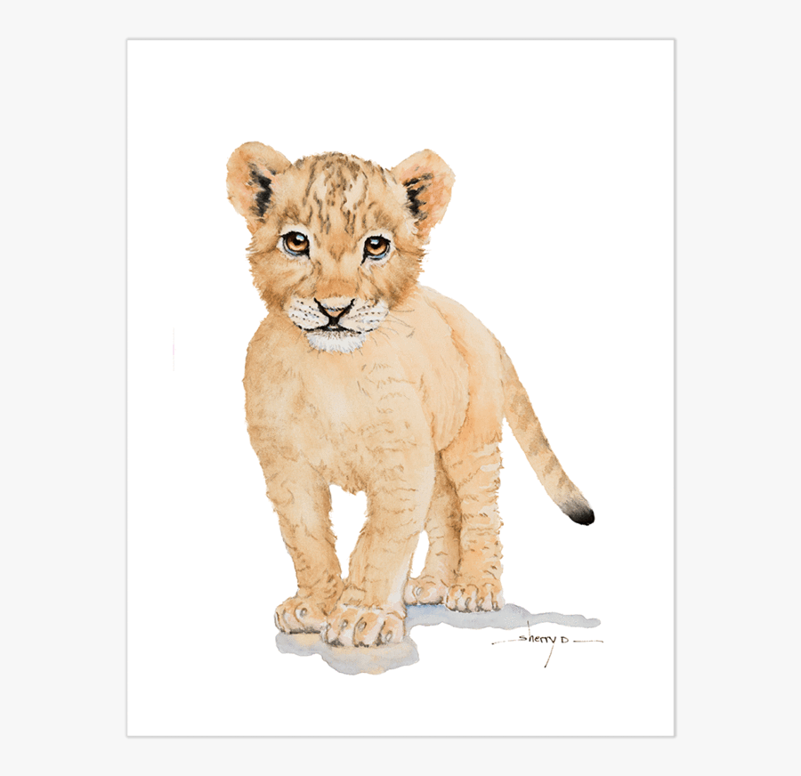Baby Lion Png, Transparent Clipart