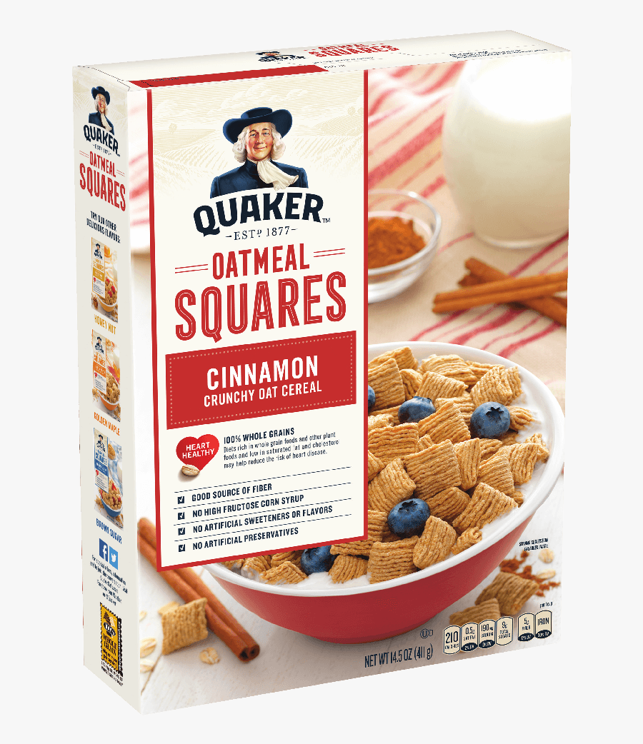 Quaker Oats Cinnamon Cereal, Transparent Clipart