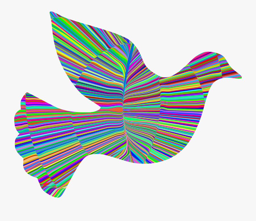 Peace Dove Clipart , Png Download - Colourful Peace And Dove Art, Transparent Clipart