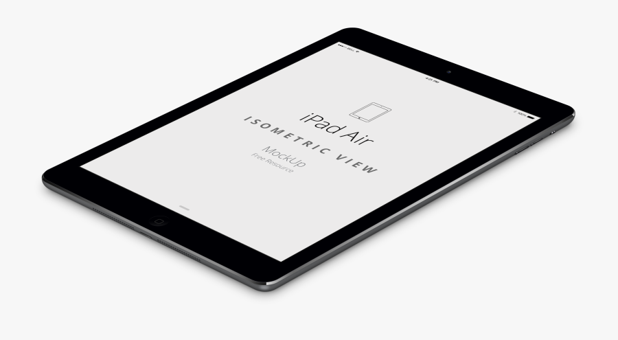 Clip Art Ipad Air Mockup - Ipad Side View Png , Free Transparent 