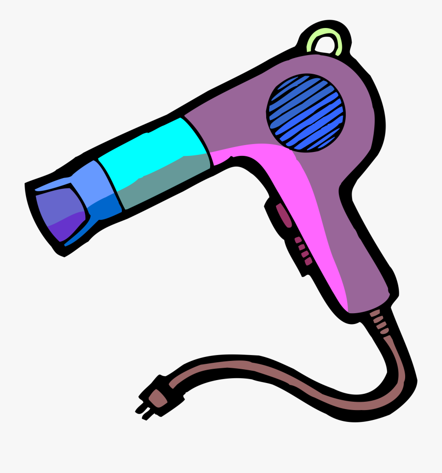 Pink Clipart Hair Dryer - Clip Art , Free Transparent Clipart - ClipartKey